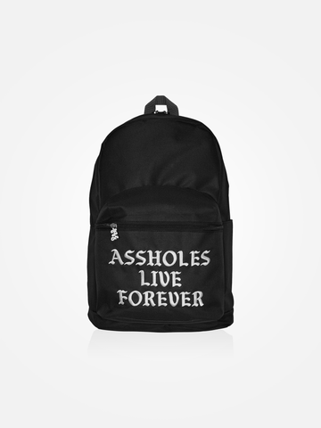 ASSHOLES LIVE FOREVER Backpack Black