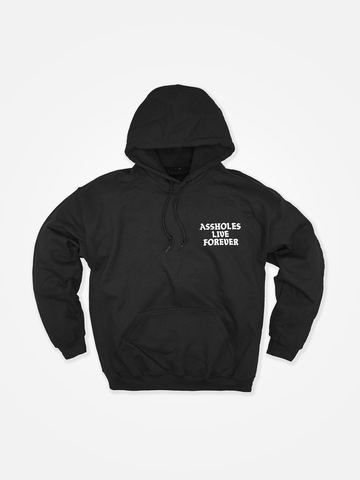 ASSHOLES LIVE FOREVER Hoodie Black/White