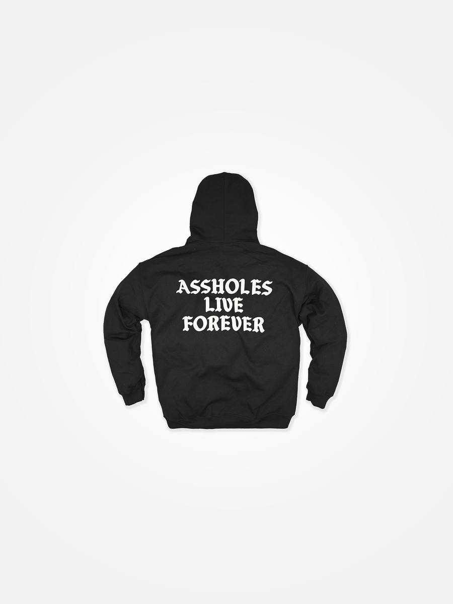 ASSHOLES LIVE FOREVER Kids Hoodie Black