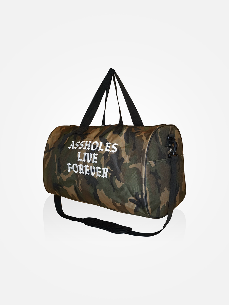 ASSHOLES LIVE FOREVER Large Duffle Bag Camo