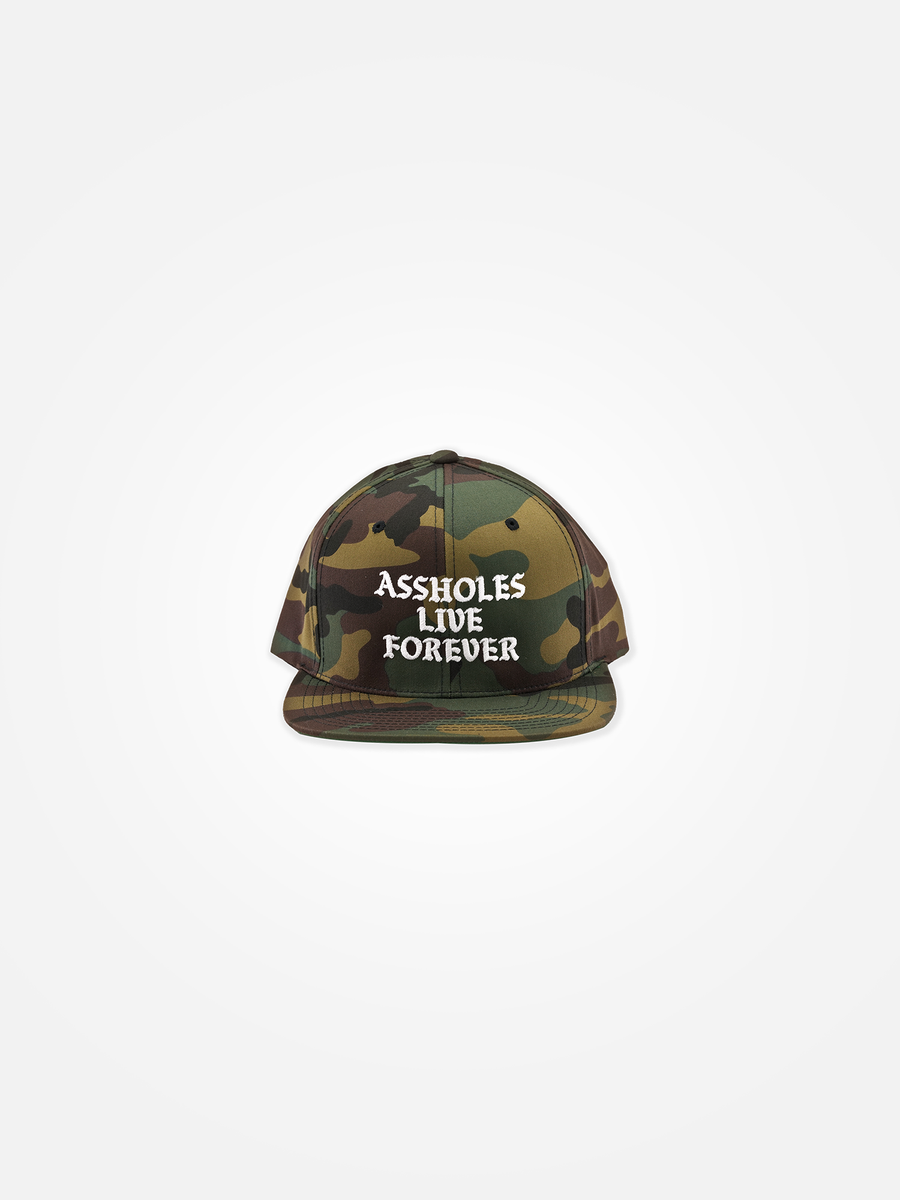 ASSHOLES LIVE FOREVER Snapback Camo