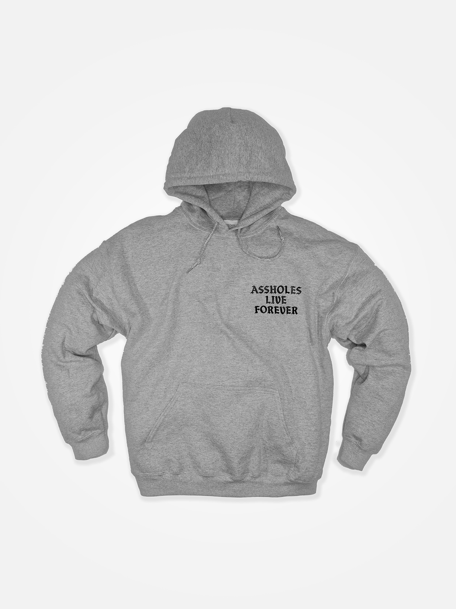 ASSHOLES LIVE FOREVER Hoodie Grey/Black