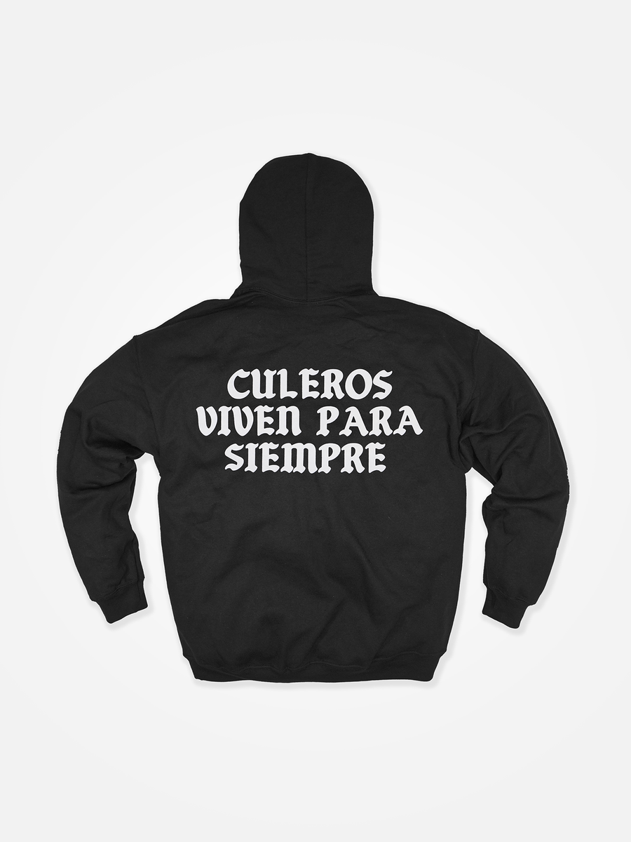 CULEROS VIVEN PARA SIEMPRE Hoodie Black/White