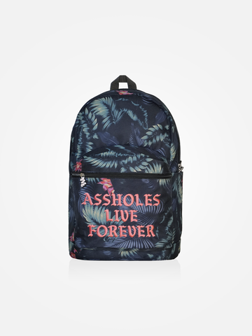 ASSHOLES LIVE FOREVER Backpack Floral