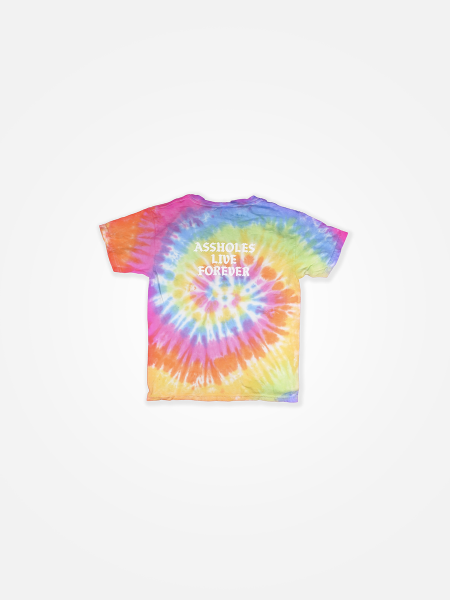 ASSHOLES LIVE FOREVER Kids Tee Tie Dye