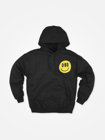 ASSHOLES LIVE FOREVER Smiley Hoodie Black