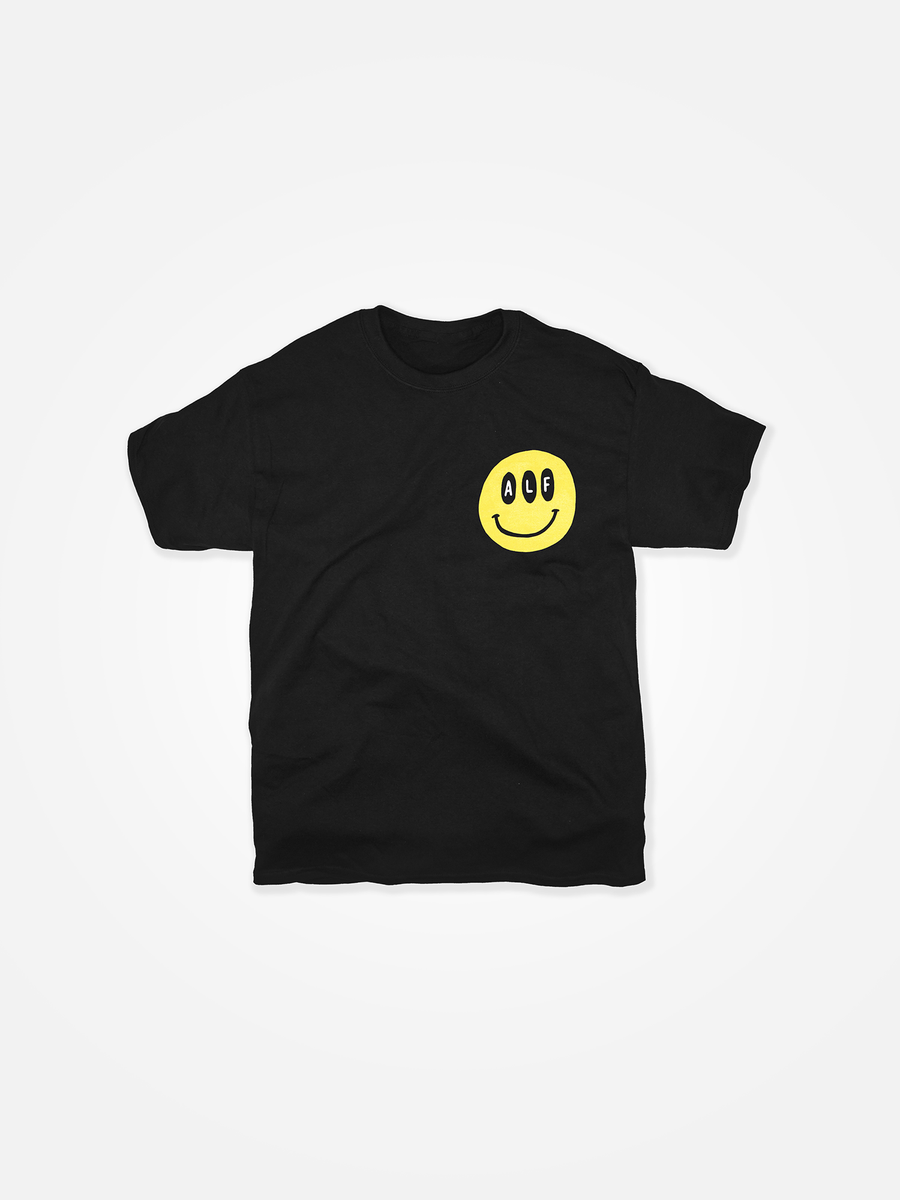 ASSHOLES LIVE FOREVER Smiley Tee Black