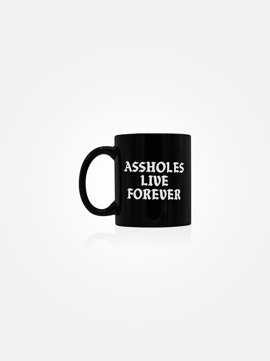 ASSHOLES LIVE FOREVER Mug Black