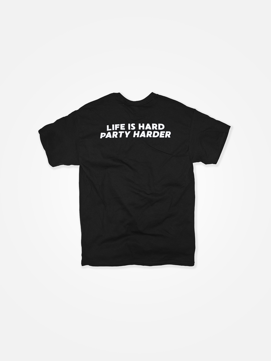 PARTY HARDER Tee Black