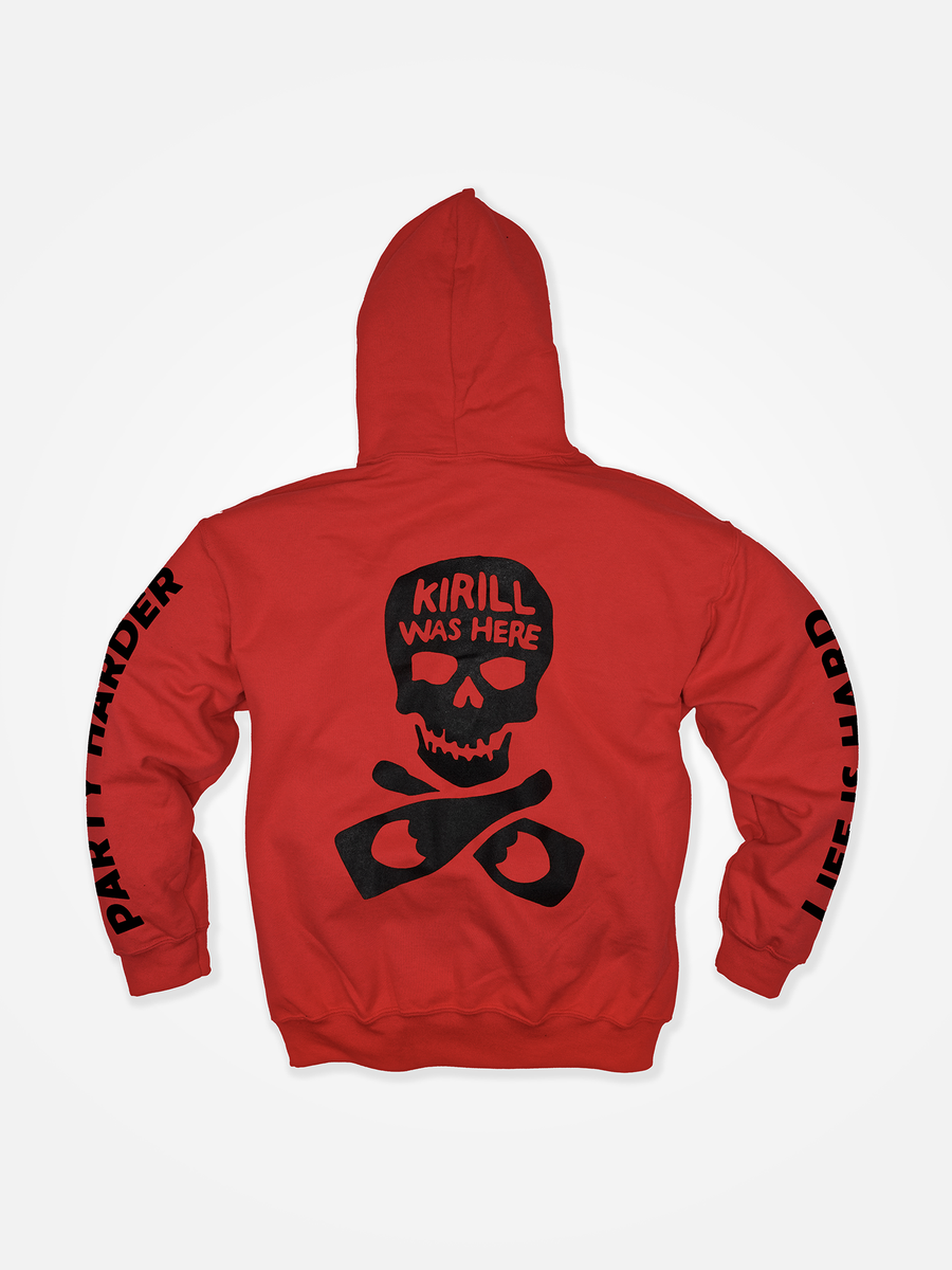 PARTY HARDER x KIRILL WAS HERE Hoodie Red