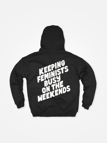 KEEPING FEMINISTS BUSY x KIRILL WAS HERE Hoodie Black