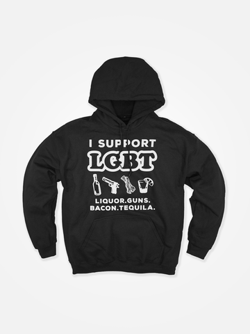 LGBT Hoodie Black