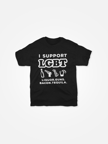 LGBT Tee Black