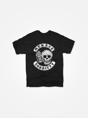 MENACE TO SOBRIETY Anarchy Tee Black