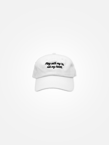 PLAY WITH MY TITS Dad Hat White