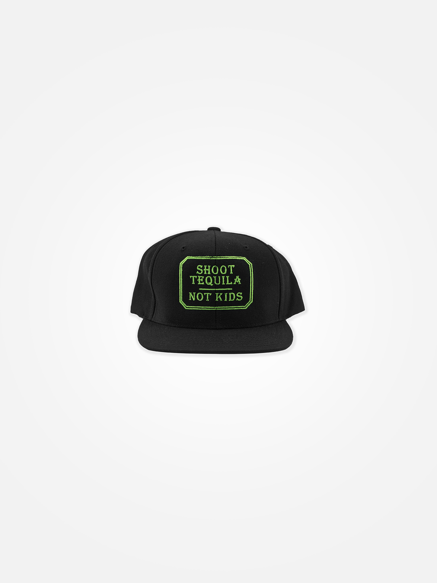 SHOOT TEQUILA NOT KIDS Snapback Black