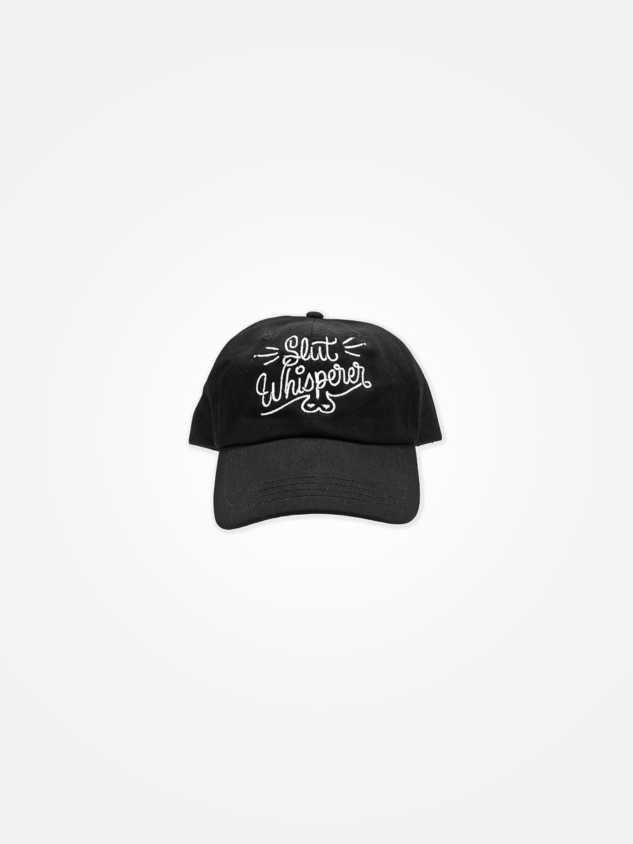 SLUT WHISPERER Script Tits Dad Hat Black