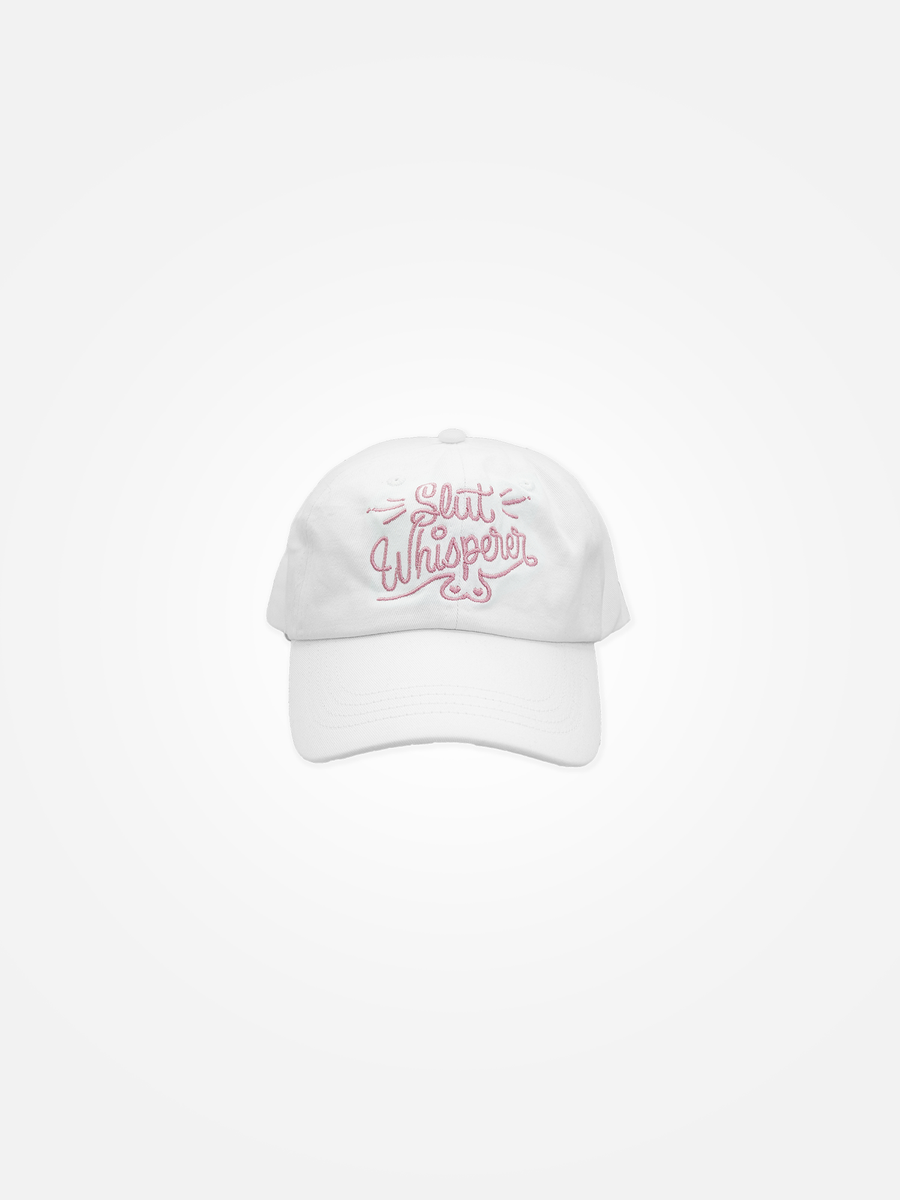 SLUT WHISPERER Script Tits Dad Hat White