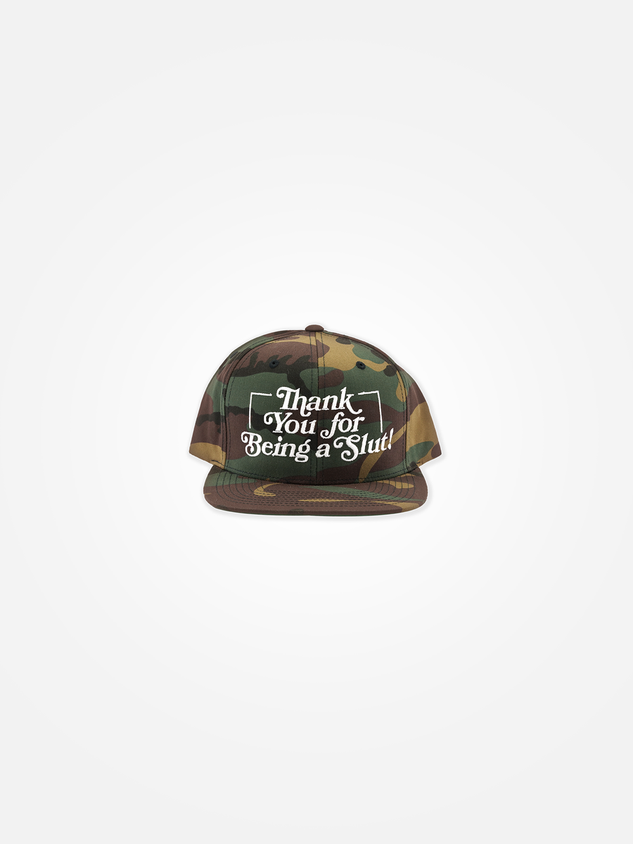 THANK YOU FOR BEING A SLUT Snapback Camo