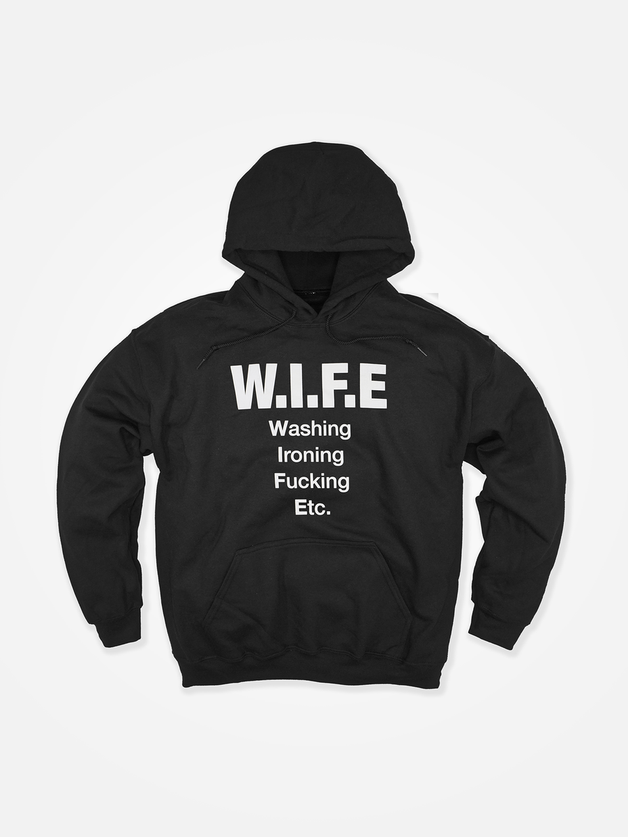 WIFE Hoodie Black